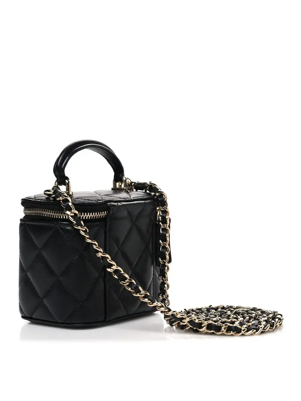 Chanel Lambskin Quilted Top Handle Mini #341077C29B